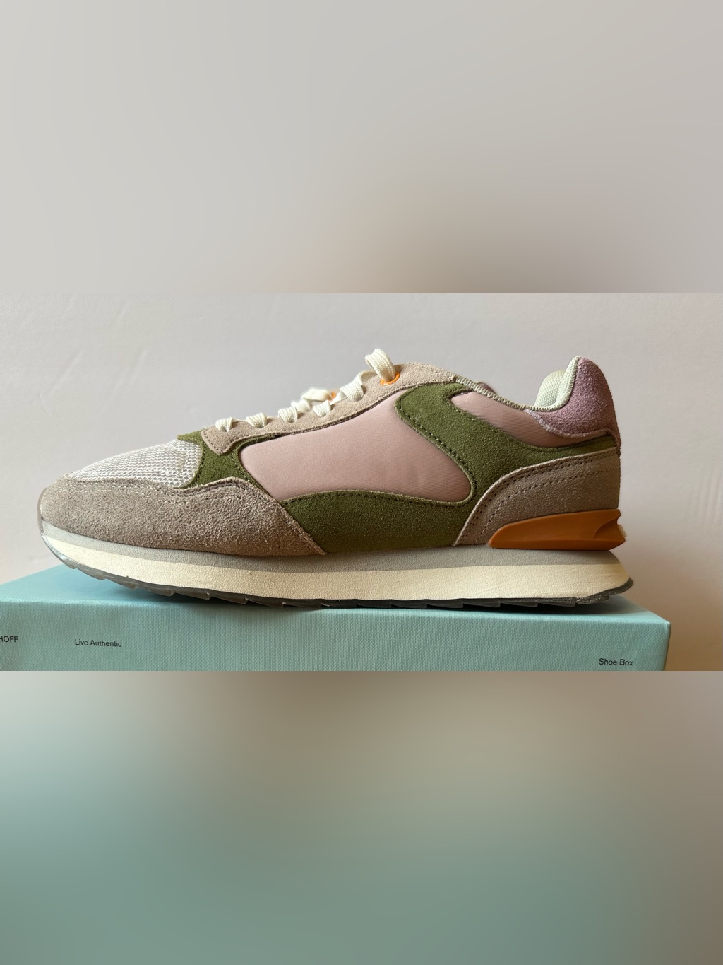 Hoff Orlando Sneakers, Women's 8, Nwob, Pink Olive Suede